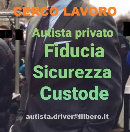 Cerco lavoro Custode “Canton Ticino” Autista / Sorveglianza