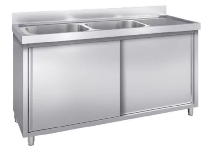 Lavandino nuovo Armadiato 2 Vasche Dim. 180 x 60