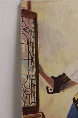 Quadro olio su tela di donna del Seicento - Foto 4