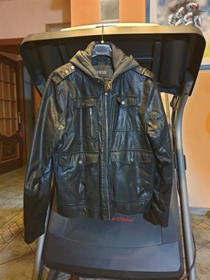 GIUBBOTTO UOMO PELLE ECOLOGICA GUESS