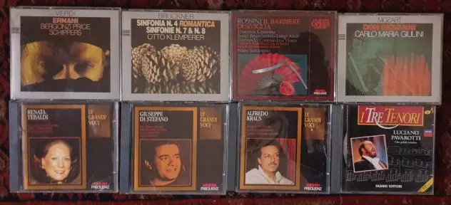 Lotto 8 CD musica classica, sinfonica grandi voci Frequenz