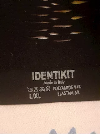 Maglia basic Dolcevita traforata in microfibra elasticizzata, colore nero - Foto 2