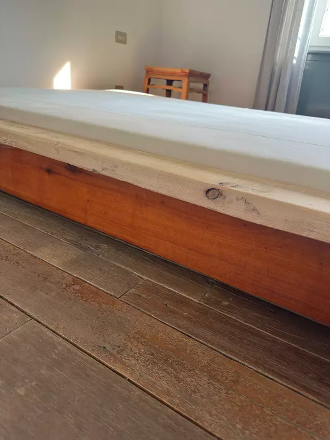 Foto 4Letto matrimoniale stile futon giapponese, in legno