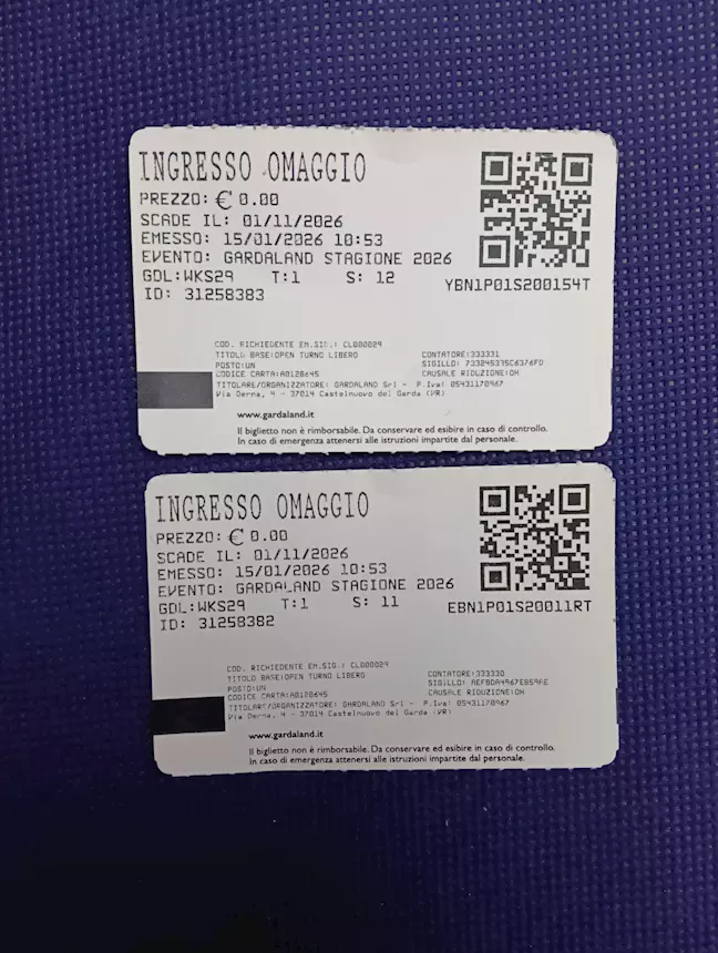 Biglietti ingresso Gardaland