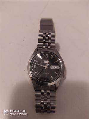 Orologio acciaio quadrante nero, Seico