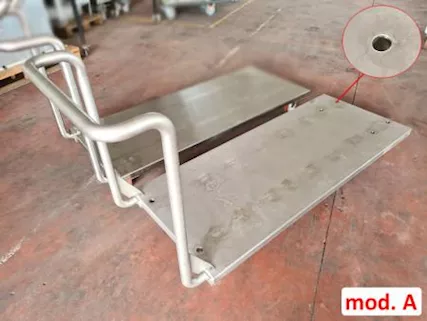 Carrellino inox da magazzino alimentare usato, in ottime condizioni - Foto 2
