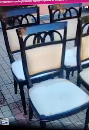 Salotto inglese piuma di mogano