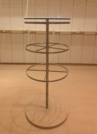 Stender Curvo in Acciaio e Rovere 38328