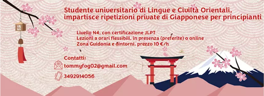 Ripetizioni di Giapponese per principianti
