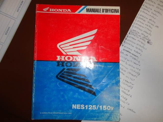 NES125 NES 150 manuale officina manutenzione Honda