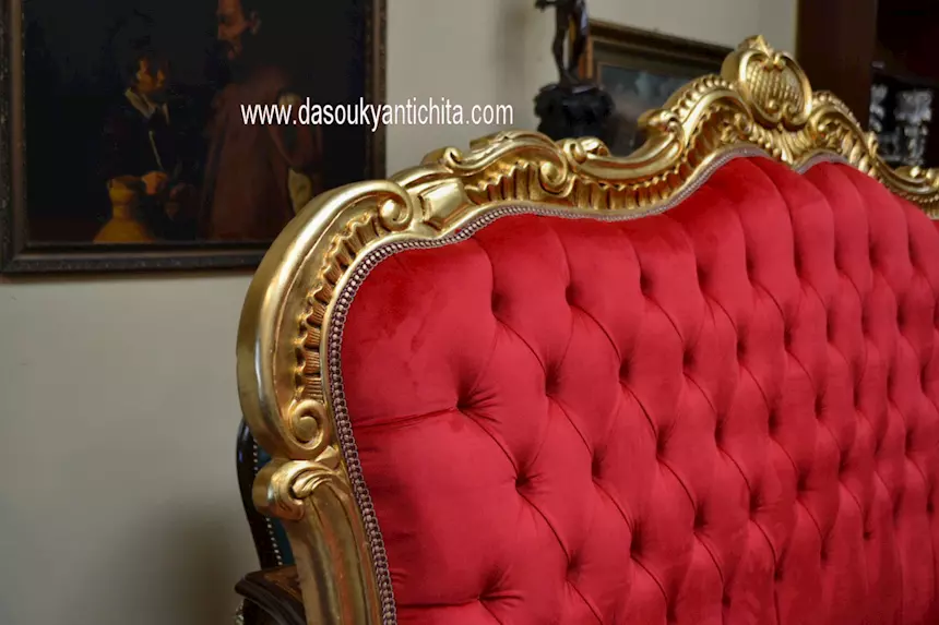 Testiera da letto matrimoniale dorata stile Barocco - Foto 7