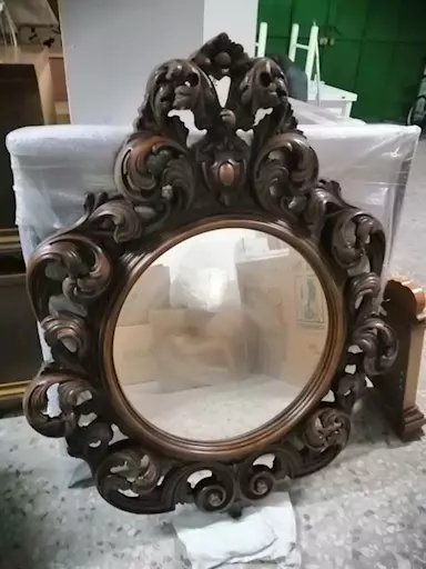 Specchio antico lavorato a mano