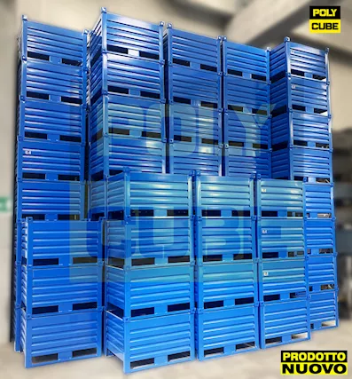 Contenitori Metallici in Lamiera, colore Blu, pronta consegna - Foto 4