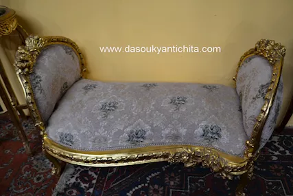 Divanetto - panchetta dorata stile Barocco - Foto 3