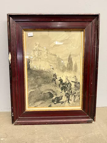 Acquarello Tito Ettore, XIX sec