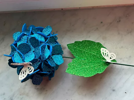 Fiore Ortensia Creata a Mano