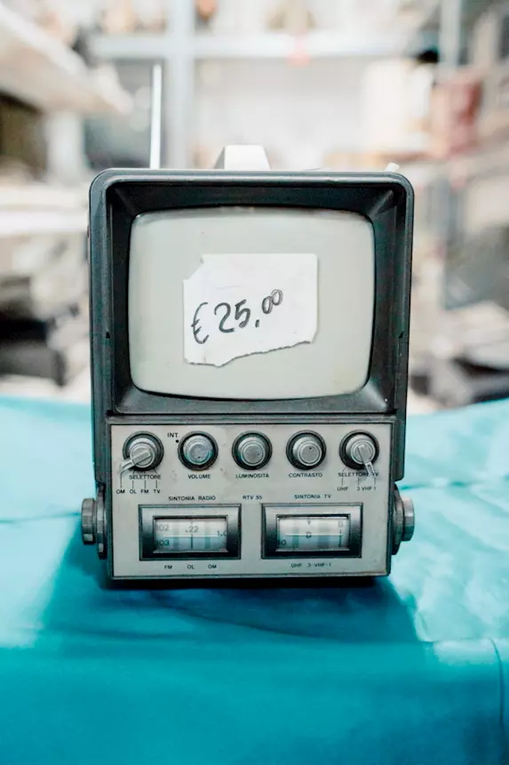 Mini TV Radio d’Epoca RTV 55 Anni ’70 - 24630, tipologia Portatile