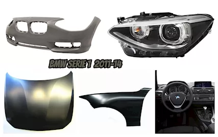 BMW Serie 1 F20 musata cofano fanale paraurti