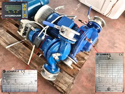 2 pompe per acqua con inverter usate, marca Lowara mod - Foto 2