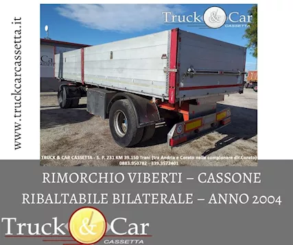 RIF.637 - RIMORCHIO VIBERTI - CASSONE RIBALTABILE BILATERALE