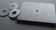 Piastra banco fresa in acciaio inox non preforata.