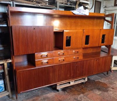 Designer SILVIO CAVATORTA - Credenza palissandro e mogano