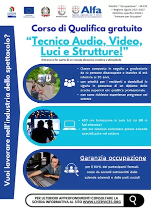 TECNICO AUDIO, VIDEO, LUCI E STRUTTURE