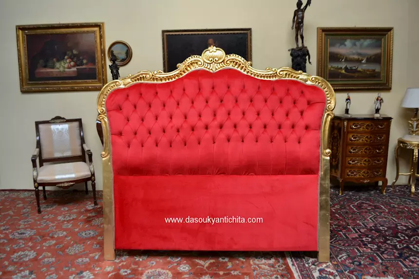 Testiera da letto matrimoniale dorata stile Barocco - Foto 2