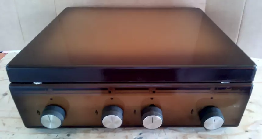 Piano cottura da appoggio Bompani a fuochi a gas GPL o metano, modello robusto - Foto 3