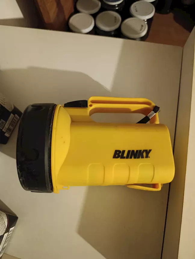 Torcia Blinky TR500 Vintage, colore giallo, prezzo trattabile