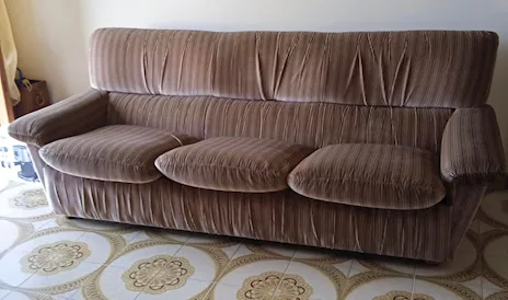 Divano letto tre posti con lettino