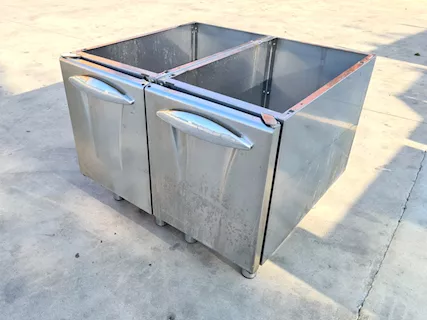 Mobiletti inox per frytop usati