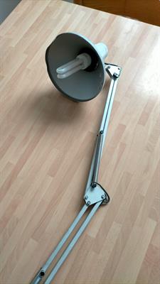 Lampada da tavolo pieghevole anni 70 colore grigio - Anteprima 1