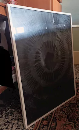 QUADRO OCCHIO DEL CICLONE AUTORE SCONOSCIUTO