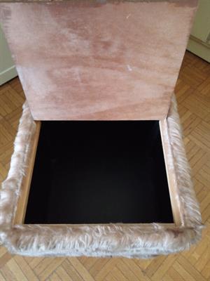 Pouf anni 70 con coperchio apribile, contenitore interno sca - Foto 5