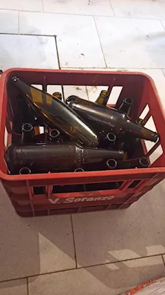 Cassette porta bottiglie in plastica rigida