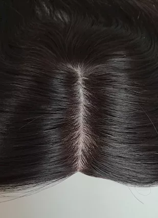 Hair topper con clips in capelli veri per donna - Foto 4