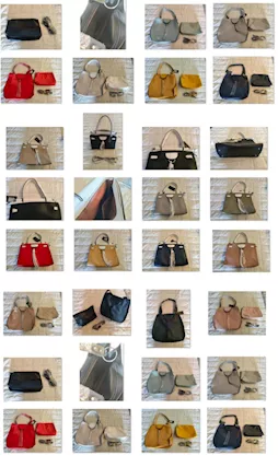 Stock di borse vario modello e colore