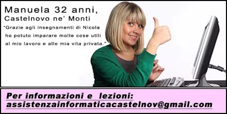 Lezioni informatica al tuo domicilio