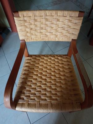 Sedia in corda a scacchi