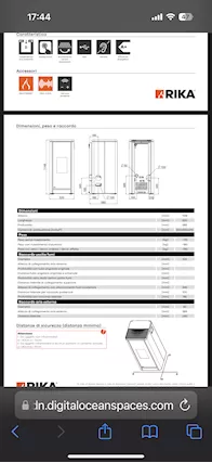 Stufa pellet Rika Sumo 9 kW a metà prezzo