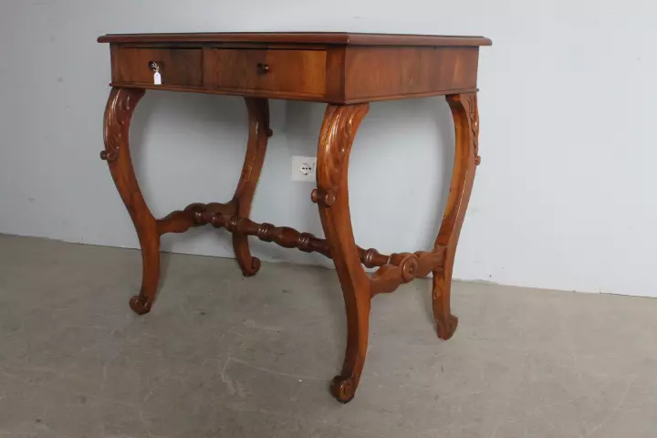 Antica scrivania scrittoio Luigi Filippo noce toscano '800