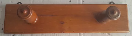 Appendiabiti in legno a 2 posti Antico Aeronautica Militare