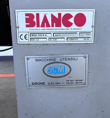 Segatrice semiautomatica a nastro manuale usata, marca Bianco, anno 2004 - Foto 5