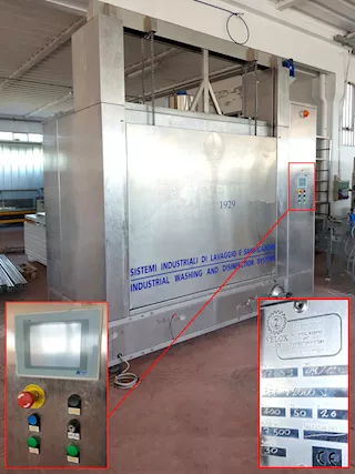 Sistema di lavaggio industriale a cabina VELOX