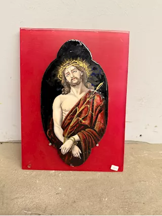 Antica placca metà '800