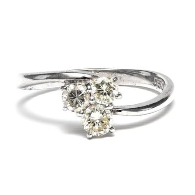 Platino - Anello - 0.50 ct Diamanti