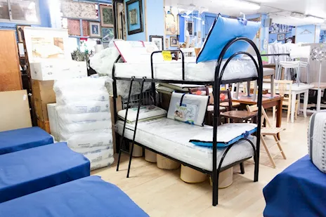 Letto a castello singolo in metallo nero - 24516