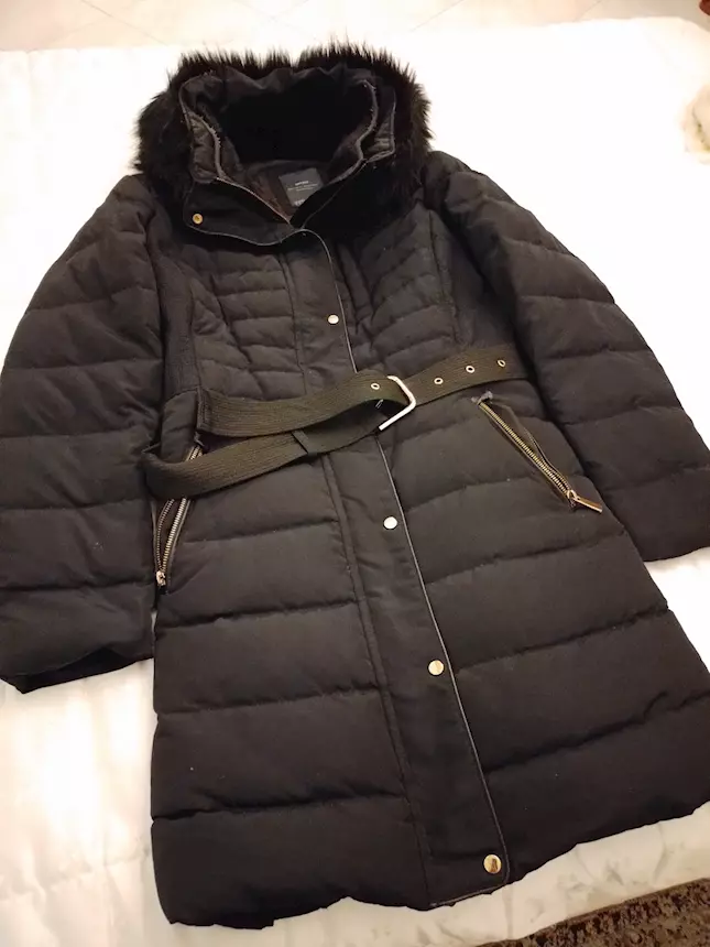 Giacca donna invernale Zara, modello aderente, taglia xl