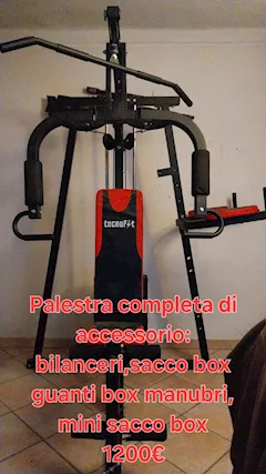 Palestra completa di accessori